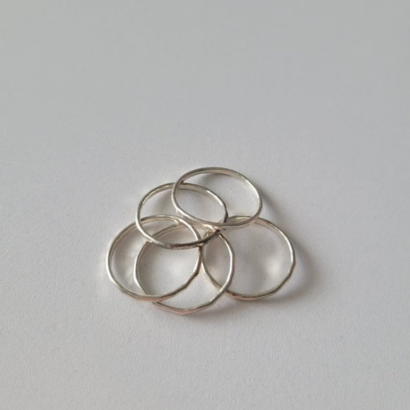 James Avery Jewelry James Avery Sterling Silver Hammered Stackable